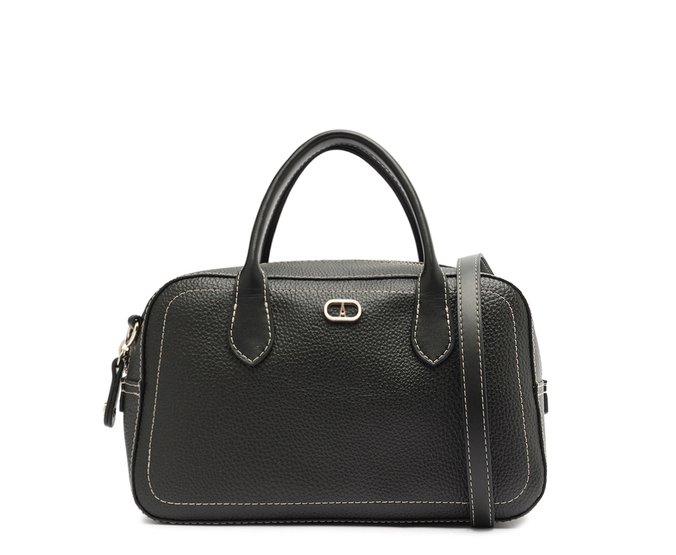 Bolsa Tote Média Costura Preta