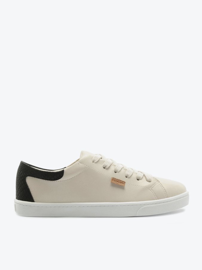 Tênis Clean Branco Off e Preto