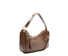 Bolsa Tiracolo Média Pingente Marrom