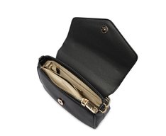 Bolsa Tiracolo Pequena Minimalista Preta