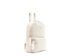 Mochila Média Nylon Estampa Interna Branca