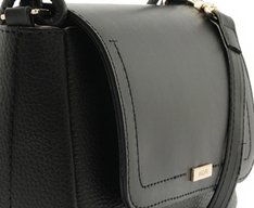 Bolsa Tiracolo Baguete Média Nó Preta
