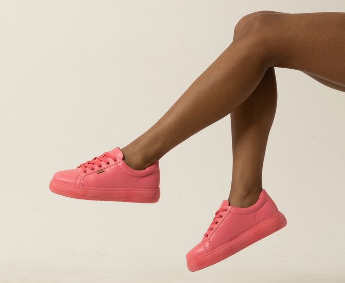 Tênis clearance flatform rosa