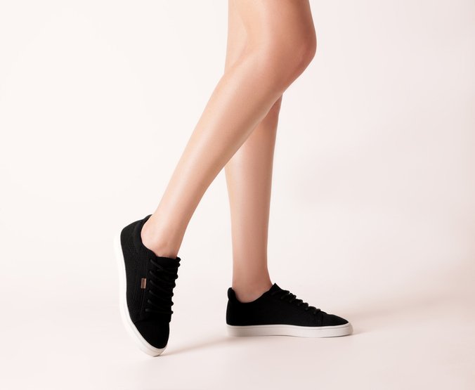 Tênis Knit Daleste Preto