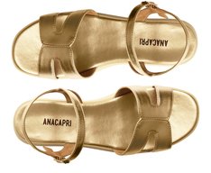 Sandália Plataforma Essencial Dourada