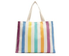 Bolsa Shopping Grande Listras Sundown Multicolor