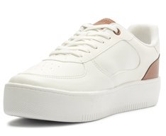 Tênis Sola Alta Mis Spo Branco Detalhe Marrom
