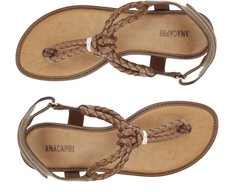 Sandália Slim Chicote Marrom