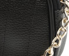 Bolsa Tiracolo Pequena Arredondada Preta
