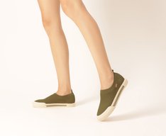 Tênis Slip On Knit Alê Verde