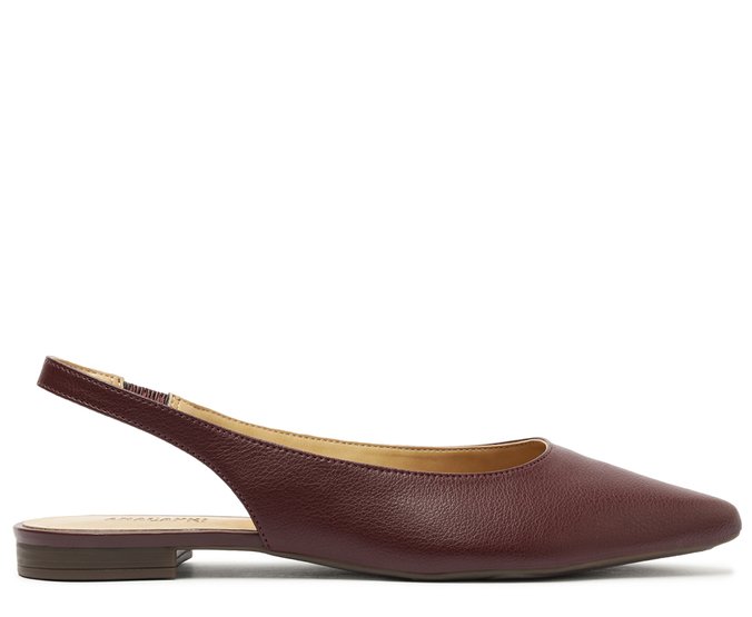 Sapatilha Slingback Bico Fino Roxo