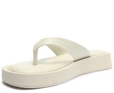 Sandália de Dedo Flatform Branca