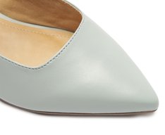 Mule Com Tira Esfera Salto Bloco Azul