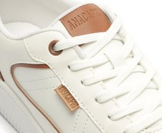 Tênis Sola Alta Mis Spo Branco Detalhe Marrom