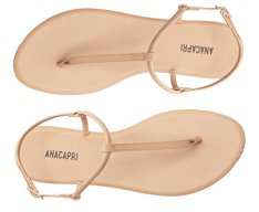 Sandália Slim Monocolor Bege