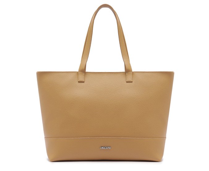 Bolsa Shopping Grande Sofisticada Bege