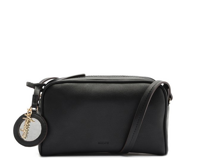 Bolsa Tiracolo Média Espelho Preta