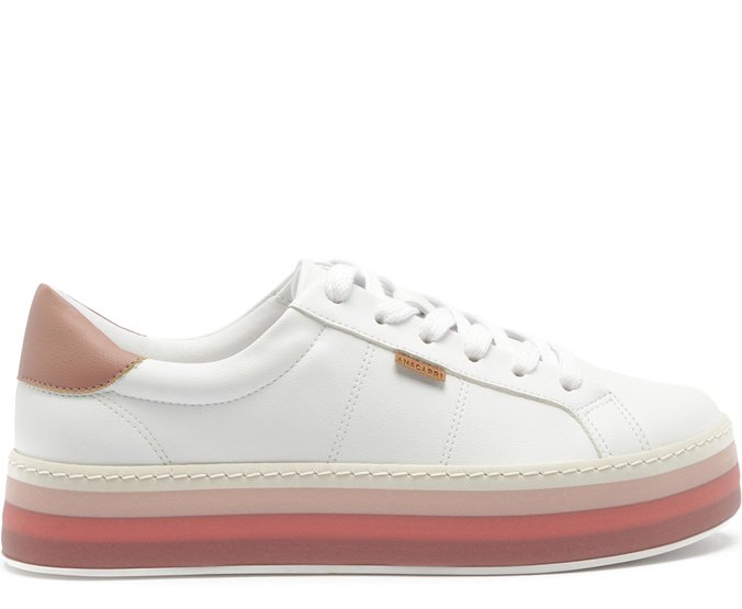 tenis rosa flatform