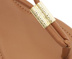 Sandália Slim Metal Comfy Salto Marrom