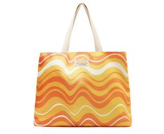 Bolsa Shopping Grande Ondas Sundown Laranja