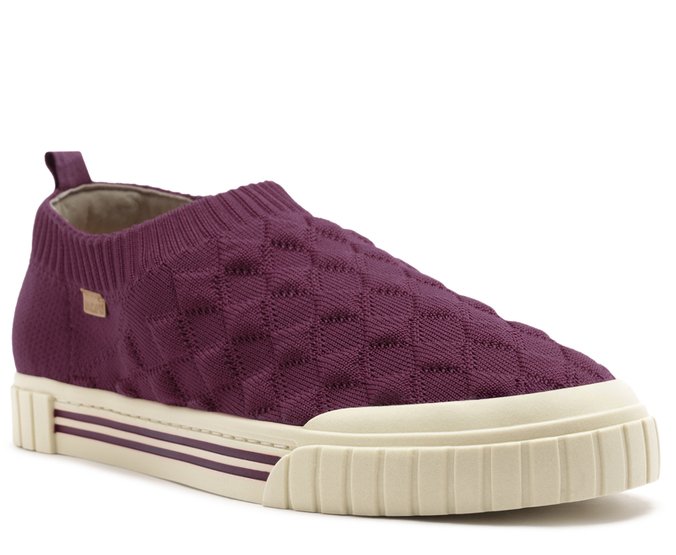 Tênis Slip On Knit Vermelho
