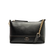Bolsa Tiracolo Pequena Floater Corrente Preta
