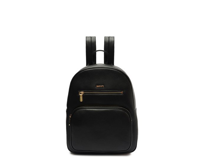 Mochila Média Multi Bolsos Preta