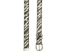 Cinto Fivela Ilhós Animal Print Zebra