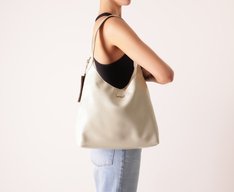Bolsa Shopping Grande Boho Porta Cartão Branca