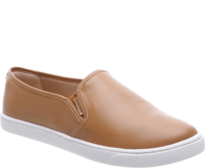 tenis slip on marrom