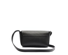 Bolsa Tiracolo Pequena Retangular Minimal Preta