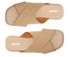 Rasteira Tiras Cruzadas Comfy Bege