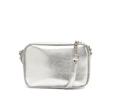 Bolsa Tiracolo Pequena Essencial Prateada