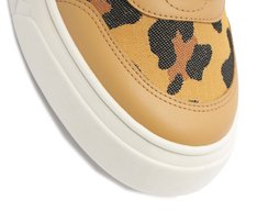 Tênis Sola Alta New Ana Onça Animal Print