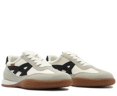 Tênis Casual Retro com Solado de Borracha Cinza