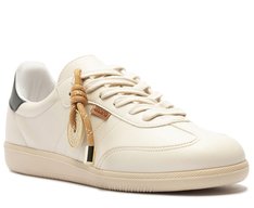 Tênis Chuteira Detalhe Custom Branco e Amarelo