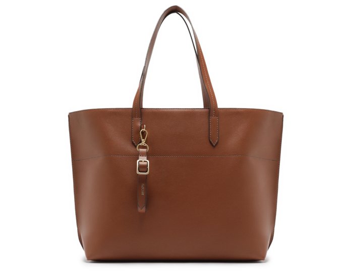 Bolsa Shopping Grande Chaveiro Marrom