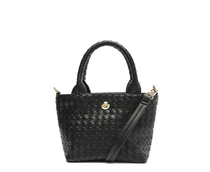 Bolsa Tote Média Metalassê Preta