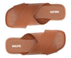 Rasteira Tiras Cruzadas Comfy Marrom