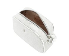Bolsa Tiracolo Pequena Prata Glam