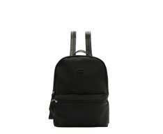 Mochila Média Nylon Estampa Interna Preta