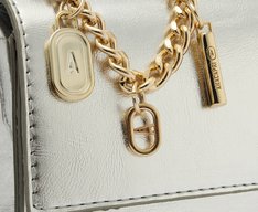 Bolsa Tiracolo Pequena Essencial Mini Corrente Prata