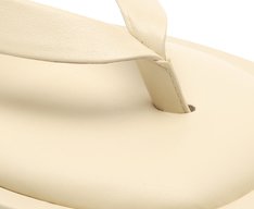 Sandália Papete de Dedo Branca Comfy