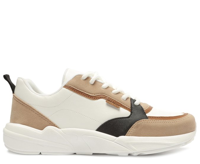Tênis Sporty Multineutro Branco Detalhe Preto