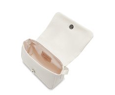 Bolsa Tiracolo Pequena Matelassê Triangular Envelope Branca