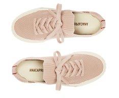 Tênis Knit Pontilhado Alê Bege