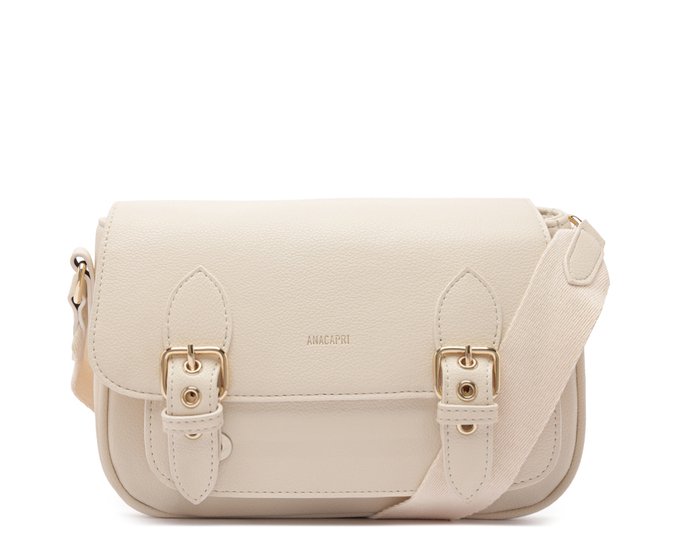 Bolsa Tiracolo Media Satchel Bege