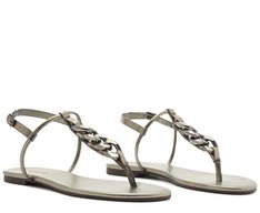Rasteira Corrente Slim New Prateada