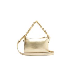 Bolsa Tiracolo Pequena Corrente Cordão Dourada