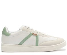 Tênis Pontilhado Lateral Branco e Verde